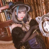 宮本桜《柴郡旗袍 音乐绚烂CaitSith》主题写真：20张全套美图