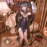宮本桜《柴郡旗袍 音乐绚烂CaitSith》主题写真：20张全套美图