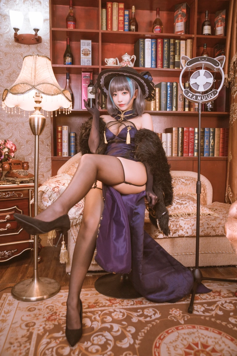 宮本桜《柴郡旗袍 音乐绚烂CaitSith》主题写真：20张全套美图