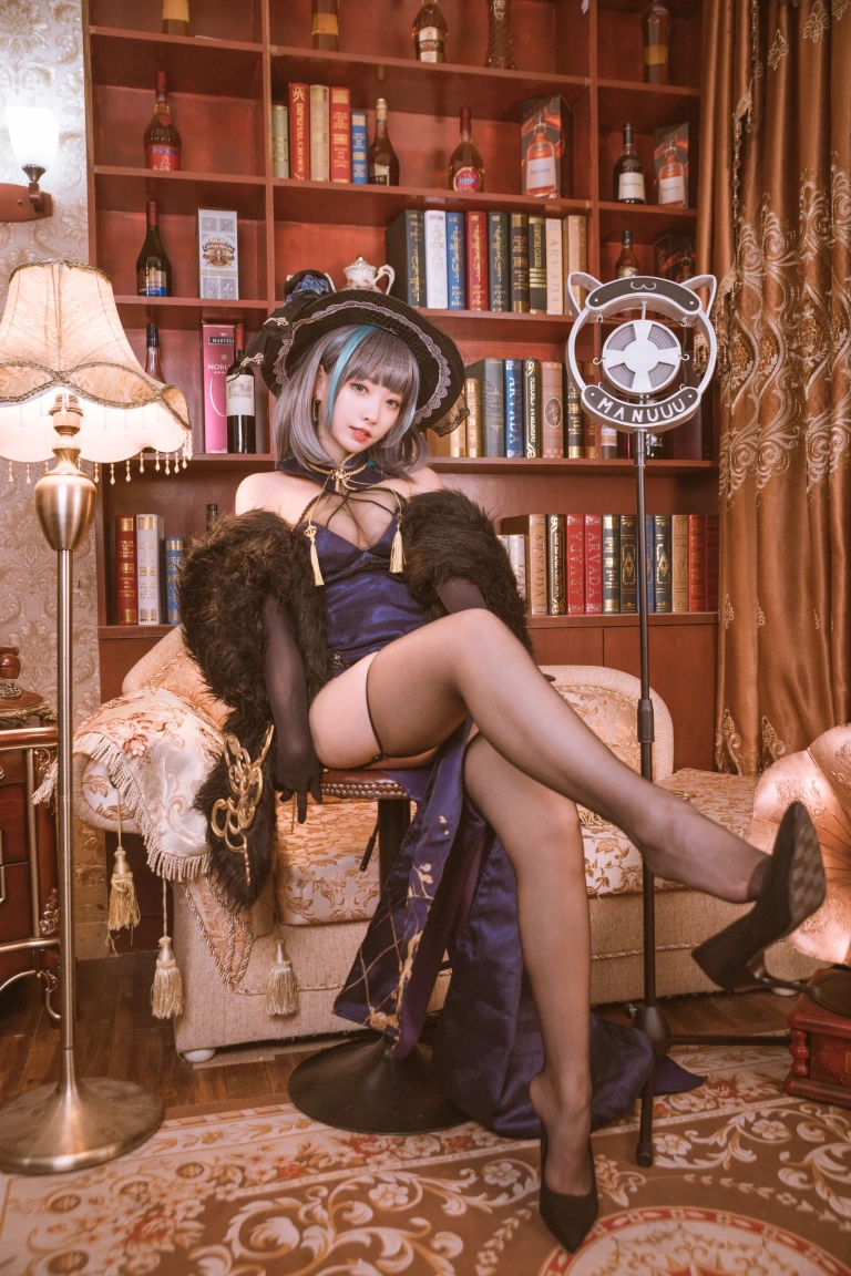 宮本桜《柴郡旗袍 音乐绚烂CaitSith》主题写真：20张全套美图