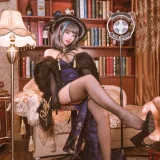 宮本桜《柴郡旗袍 音乐绚烂CaitSith》主题写真：20张全套美图