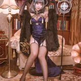 宮本桜《柴郡旗袍 音乐绚烂CaitSith》主题写真：20张全套美图