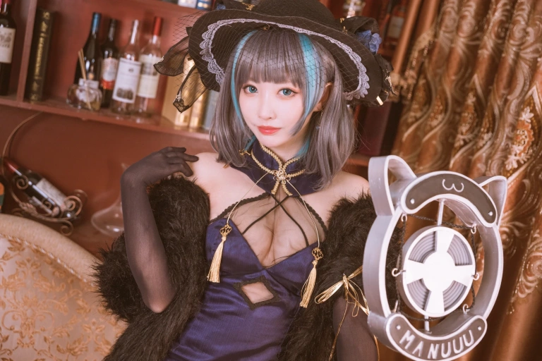 宮本桜《柴郡旗袍 音乐绚烂CaitSith》主题写真：20张全套美图
