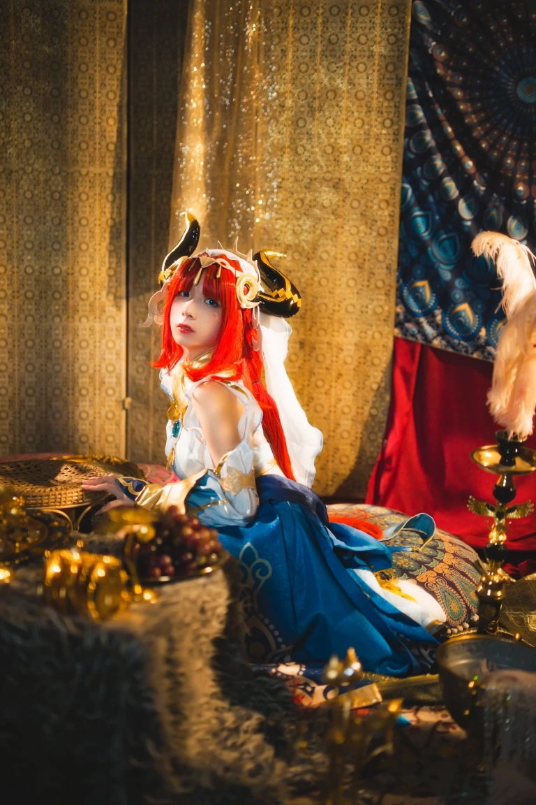 清青琴玖《原神COS · 妮露》主题写真：29张全套美图