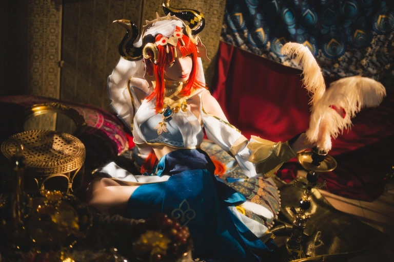 清青琴玖《原神COS · 妮露》主题写真：29张全套美图