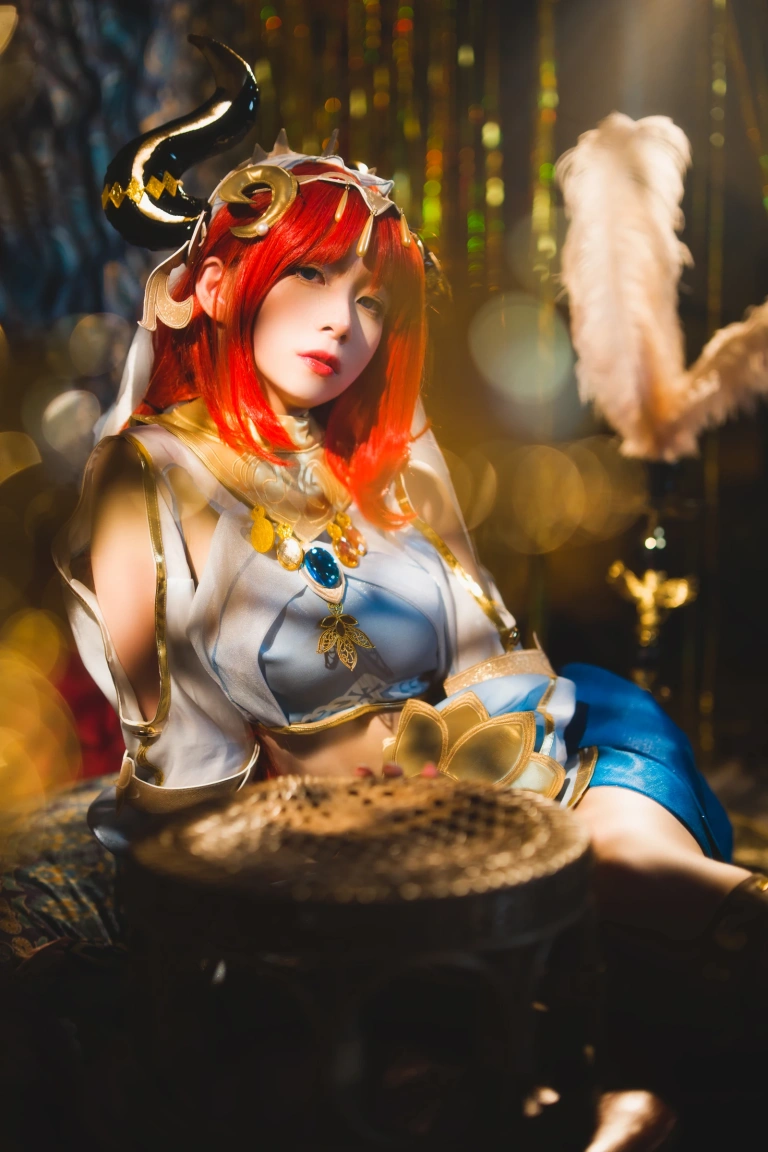 清青琴玖《原神COS · 妮露》主题写真：29张全套美图
