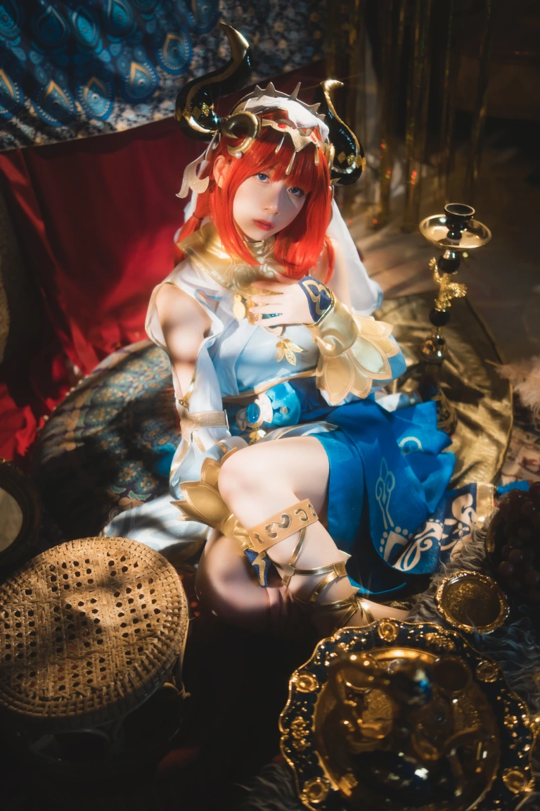 清青琴玖《原神COS · 妮露》主题写真：29张全套美图