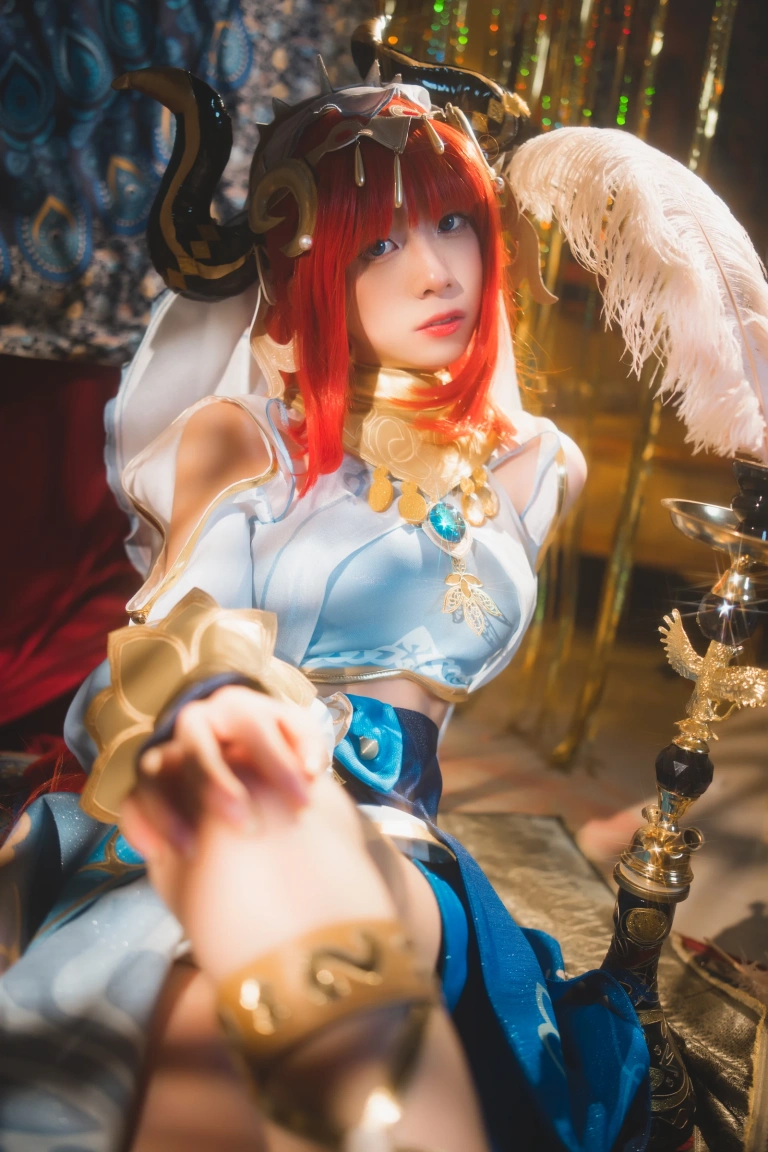 清青琴玖《原神COS · 妮露》主题写真：29张全套美图