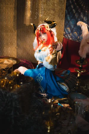 清青琴玖《原神COS · 妮露》主题写真：29张全套美图