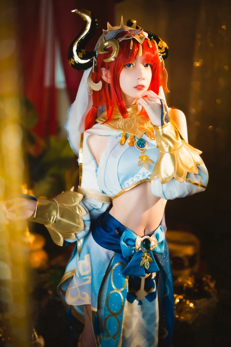 清青琴玖《原神COS · 妮露》主题写真：29张全套美图