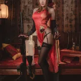 瓜希酱《DSR-50 红牡丹》主题写真：16张全套美图