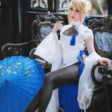 焖焖碳《Saber旗袍》主题写真：28张全套美图