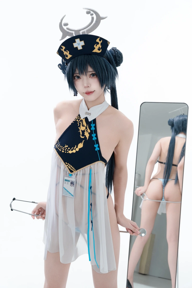 君颜圆又圆《妃咲护士同人》主题写真：101张全套美图，含2个视频