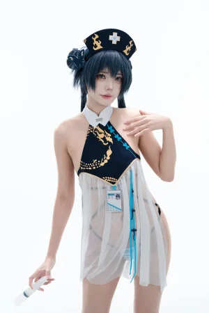 君颜圆又圆《妃咲护士同人》主题写真：101张全套美图，含2个视频