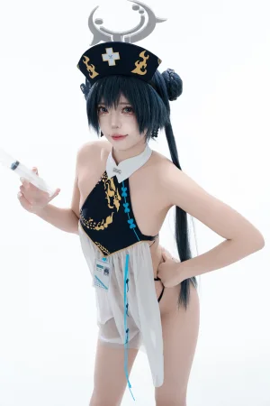 君颜圆又圆《妃咲护士同人》主题写真：101张全套美图，含2个视频