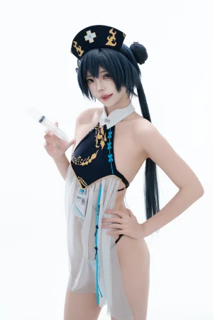 君颜圆又圆《妃咲护士同人》主题写真：101张全套美图，含2个视频