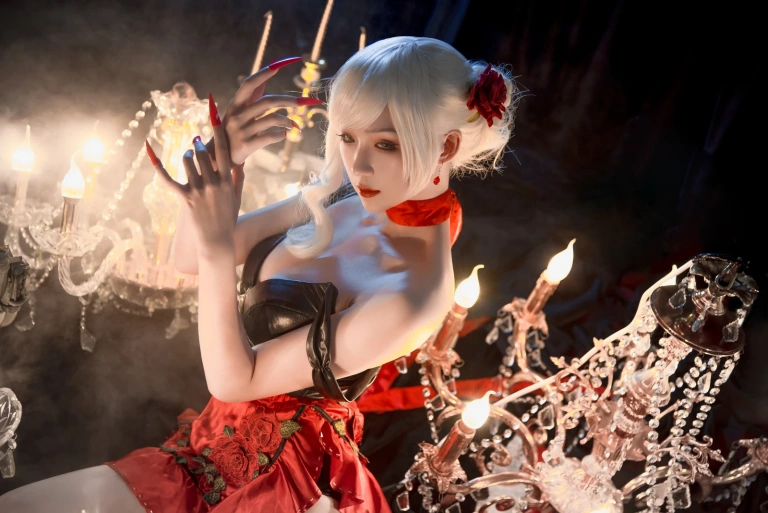 瓦斯塔亚小龙虾《灵魂探戈伊芙琳》主题写真：12张全套美图