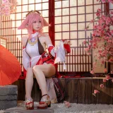 樱岛嗷一《八重神子》主题写真：20张全套美图
