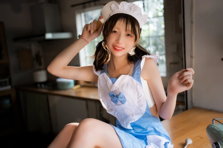 清青琴玖《小厨娘》主题写真：27张全套美图
