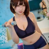 是本末末《健身环运动套装》主题写真：30张全套美图