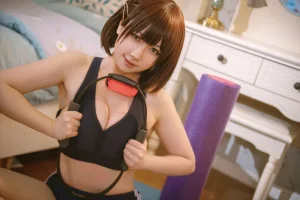 是本末末《健身环运动套装》主题写真：30张全套美图