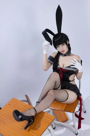 九言《卯月桃子》主题写真：33张全套美图