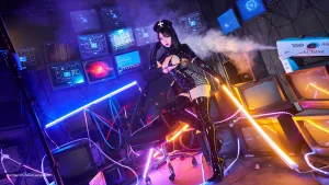 皮皮奶《黑暗护士》主题写真：40张全套美图