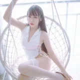 不呆猫&抖娘《黑白旗袍双子》主题写真：41张全套美图