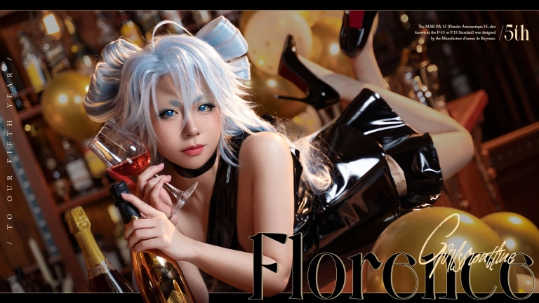 虎森森《香槟怪盗》主题写真：47张全套美图