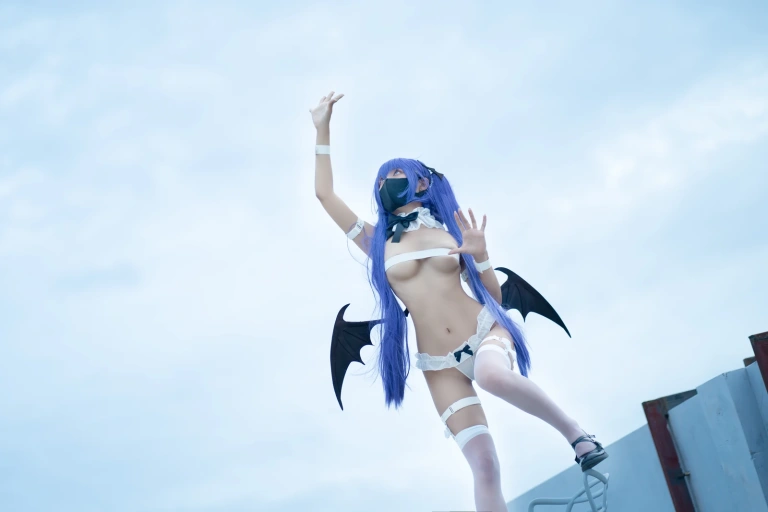 三水子《紫色双马尾魅魔》主题写真：48张全套美图