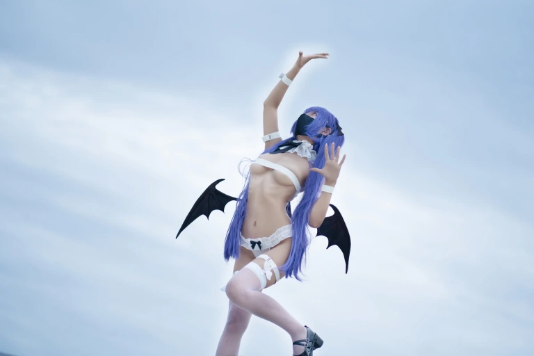 三水子《紫色双马尾魅魔》主题写真：48张全套美图