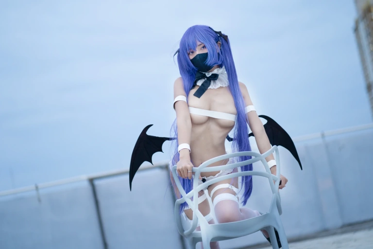 三水子《紫色双马尾魅魔》主题写真：48张全套美图