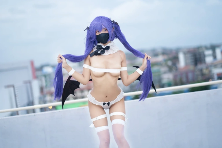 三水子《紫色双马尾魅魔》主题写真：48张全套美图