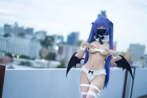 三水子《紫色双马尾魅魔》主题写真：48张全套美图