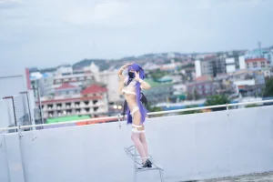 三水子《紫色双马尾魅魔》主题写真：48张全套美图