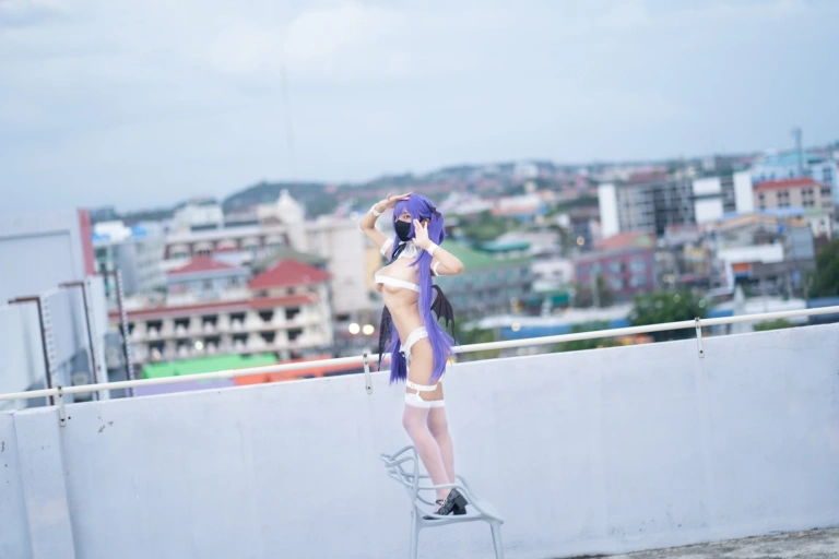三水子《紫色双马尾魅魔》主题写真：48张全套美图