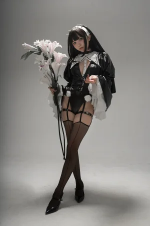 花铃《杀戮修女》主题写真：89张全套美图