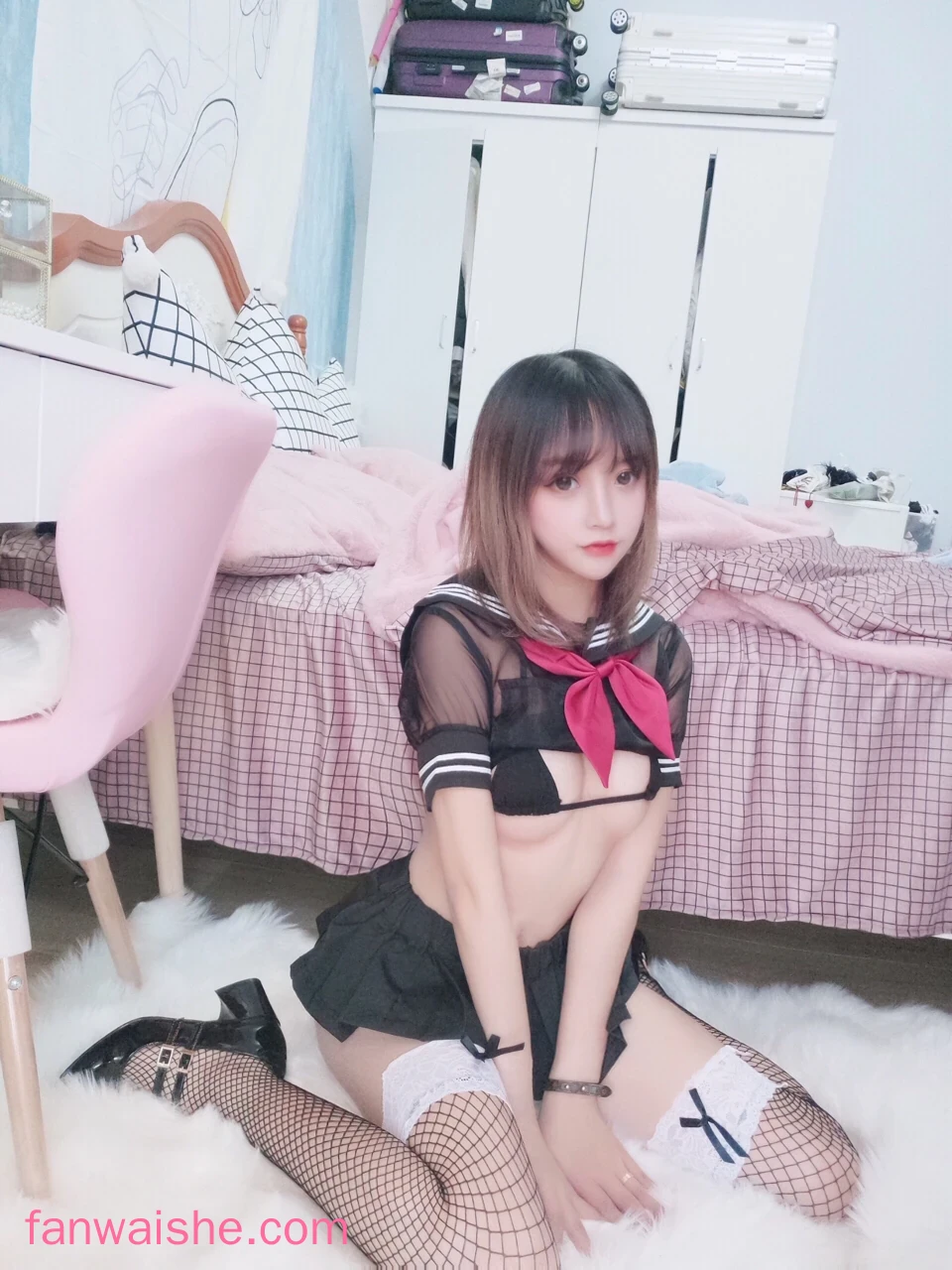 过期米线线喵 过期米线线喵 NO.002 - jk黑丝
