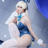屿鱼《Toki X 飛鳥馬トキ兔女郎 蓝色兔子》主题写真：45张全套美图