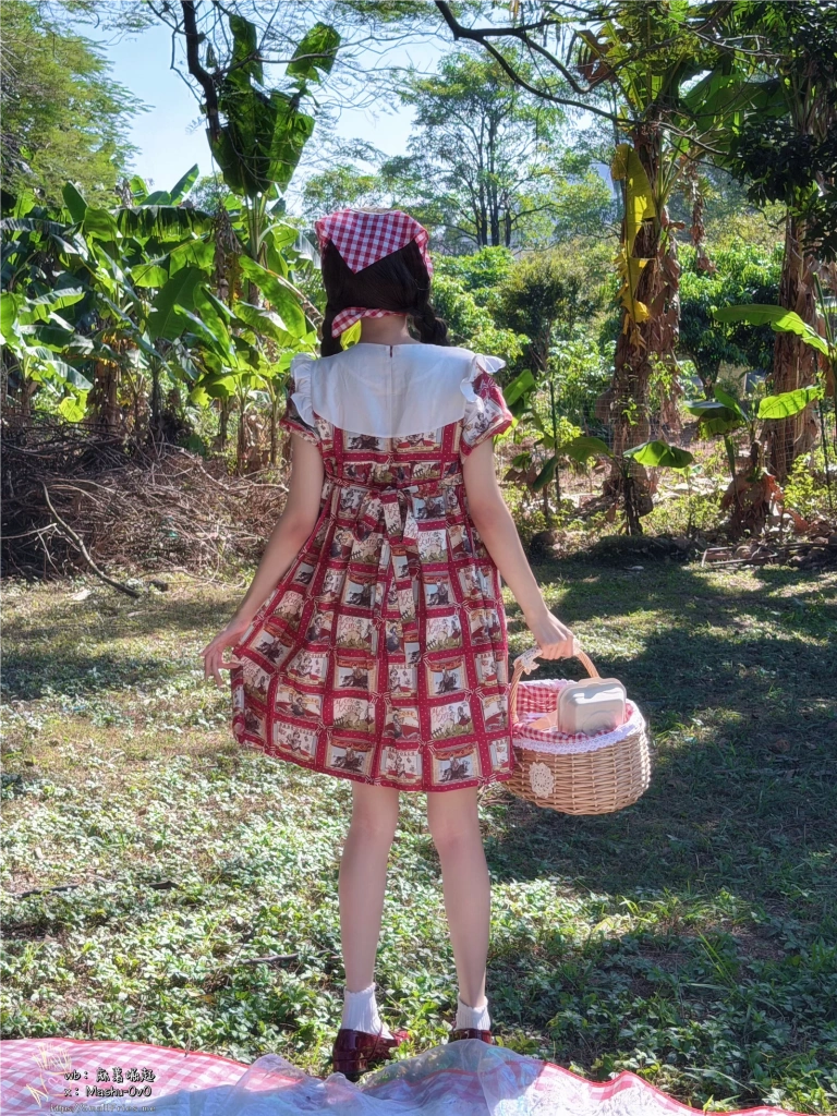 麻薯好吃《野餐篮の最后一层》主题写真：109张全套美图