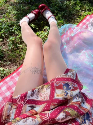 麻薯好吃《野餐篮の最后一层》主题写真：109张全套美图