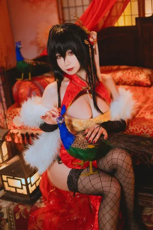 贞子蜜桃《大凤旗袍》主题写真：10张全套美图