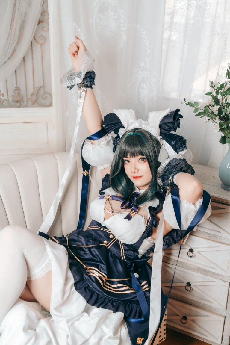 许枳《柴郡女仆》主题写真：22张全套美图