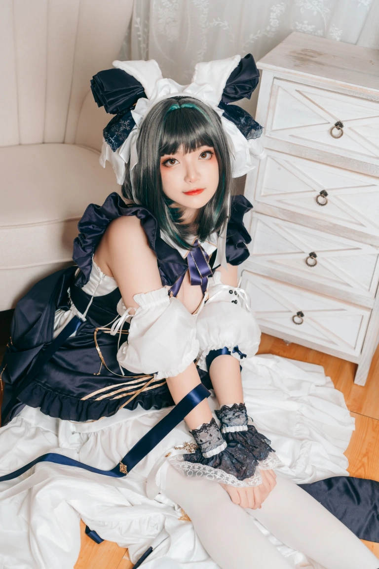 许枳《柴郡女仆》主题写真：22张全套美图