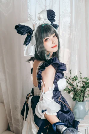 许枳《柴郡女仆》主题写真：22张全套美图