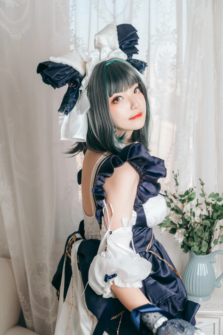 许枳《柴郡女仆》主题写真：22张全套美图