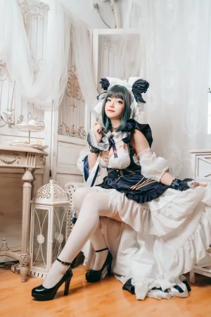 许枳《柴郡女仆》主题写真：22张全套美图
