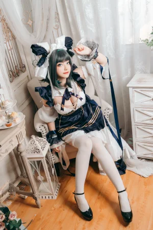 许枳《柴郡女仆》主题写真：22张全套美图