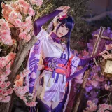 樱岛嗷一《雷电将军》主题写真：25张全套美图
