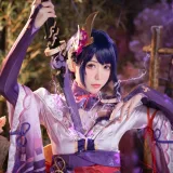 樱岛嗷一《雷电将军》主题写真：25张全套美图